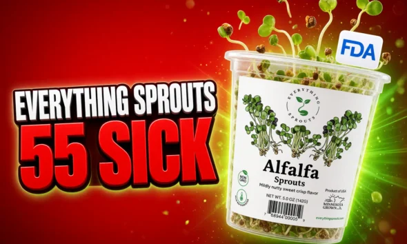 Everything Sprouts alfalfa outbreak 55 illnesses 15 states