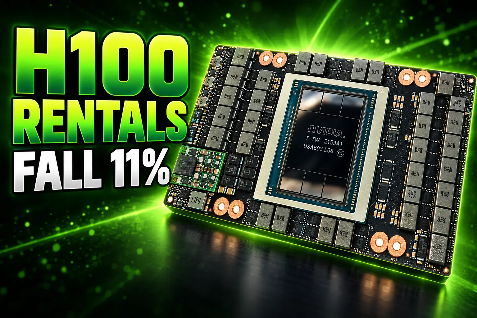 H100 SXM GPU rental prices Ornn index drop
