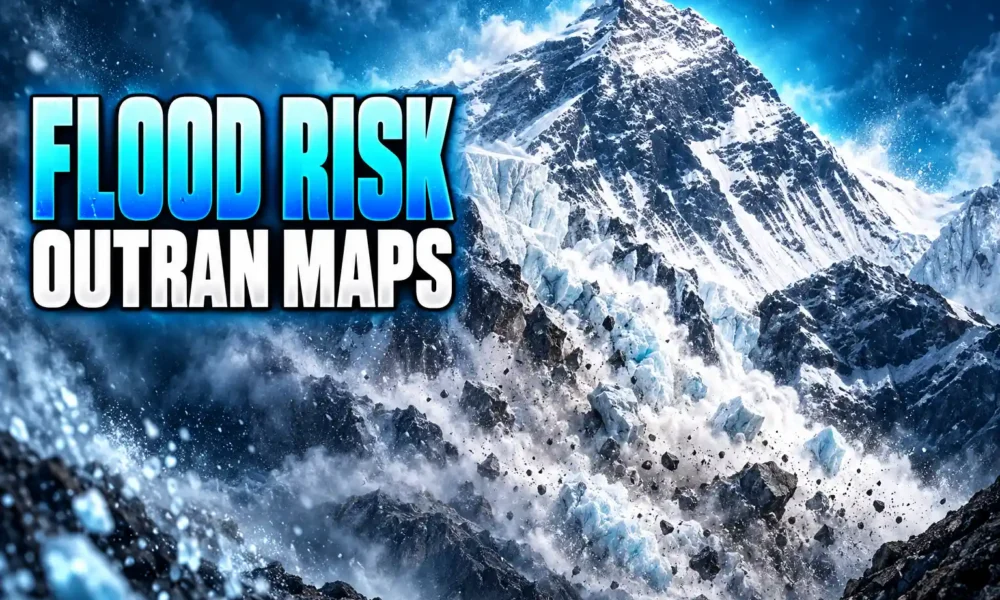 Langtang Lirung glacial flood risk outran Nepal maps