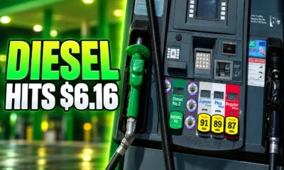 U.S. diesel prices hit record $6.16 a gallon