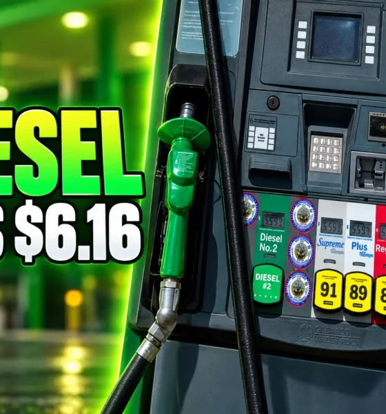 U.S. diesel prices hit record $6.16 a gallon