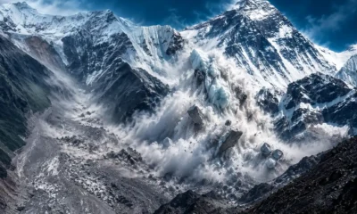 Langtang Lirung ice-rock collapse glacial flood