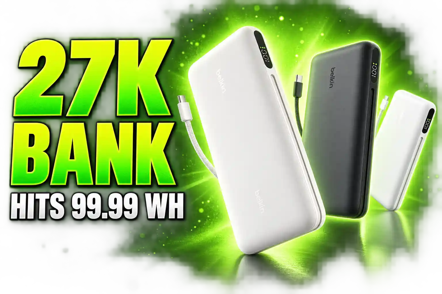 Belkin UltraCharge Pro 27K 99.99 Wh power bank