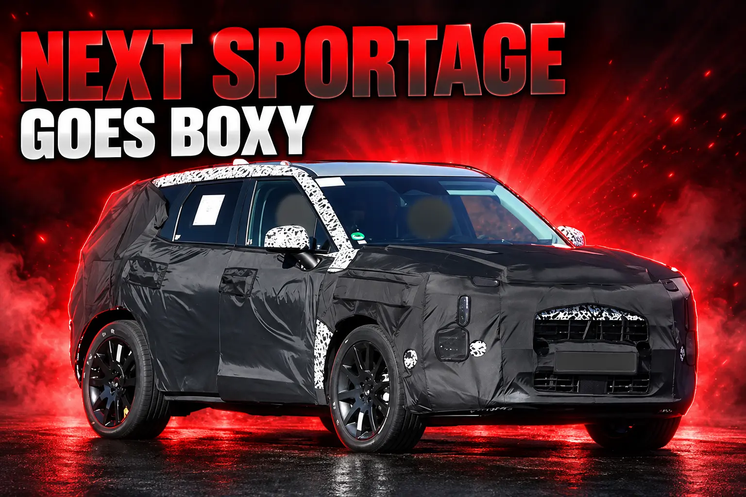 next Kia Sportage prototype goes boxy 2026